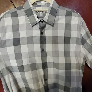 Express 17/17.5 Fitted Dress Shirt
